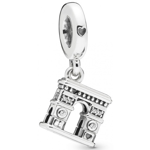 Pandora - Charm pendant Arc de Triomphe Pandora Moments Argent 925/1000ᵉ - Charms et perles