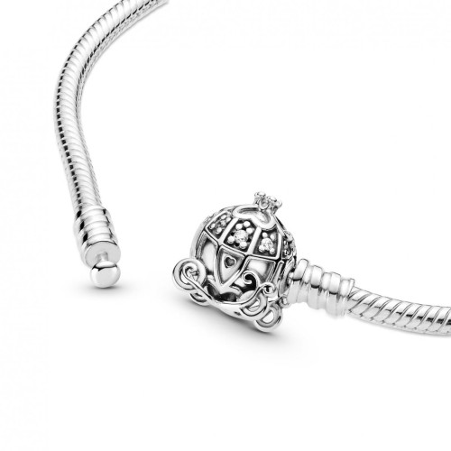 Pandora Bracelet argent Cendrillon Fermoir Carrosse Citrouille Disney x Pandora 599190C01-17