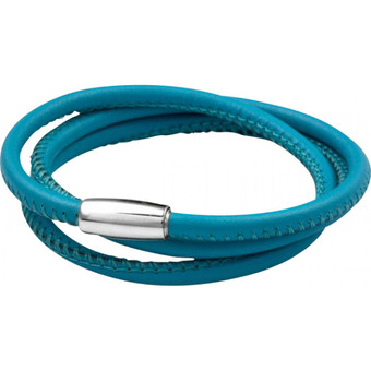 Bracelet Tissu Bleu Argent B2810