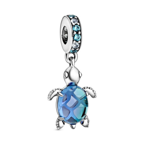 Pandora - Charm Pendant argent Tortue de Mer en Verre de Murano Pandora Passions - Idees cadeaux noel bijoux charms