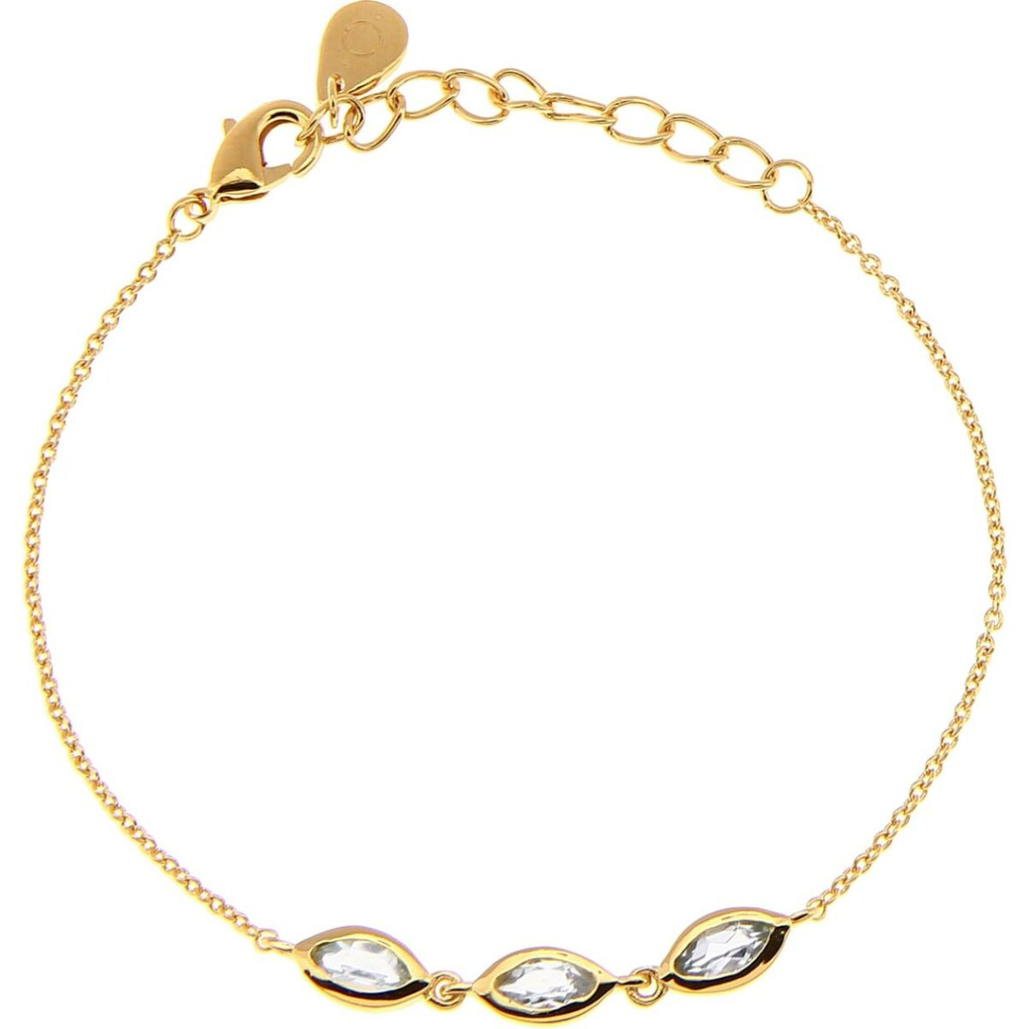 bracelet kosma kira bts05726-sbt - métal doré jaune et pierres semi-précieuses femme