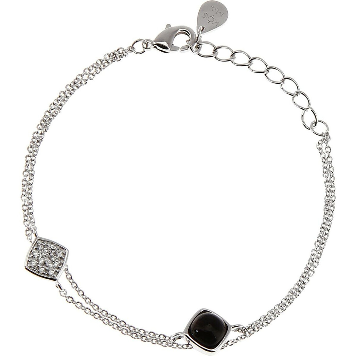 bracelet kosma ella bts05823-argent - bracelet métal argenté femme