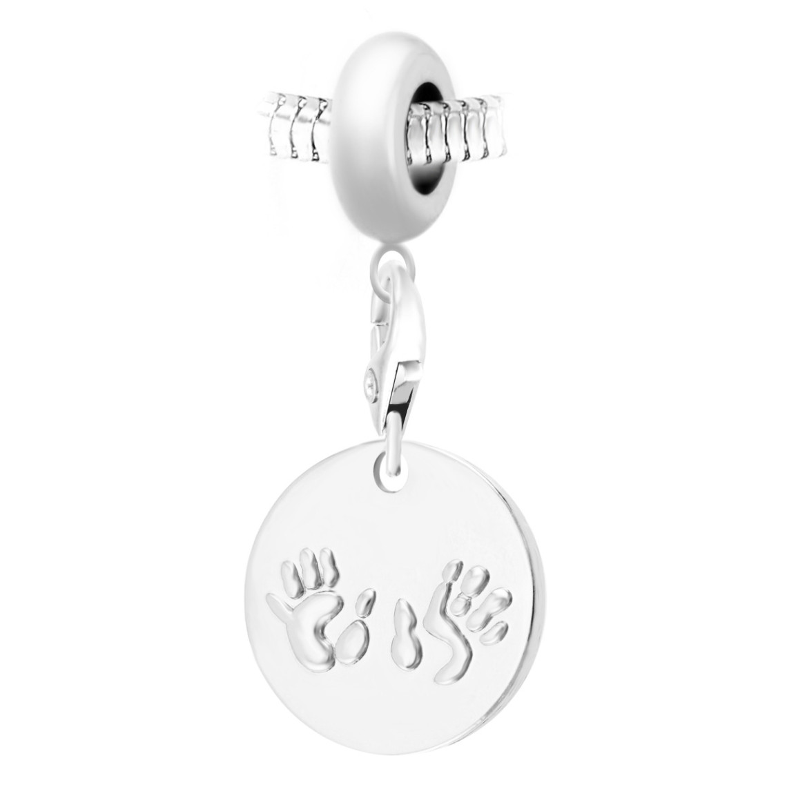 So Charm Bijoux Charm perle Mains d'enfant par SC Crystal Paris® BEA0044+CH0110-argent