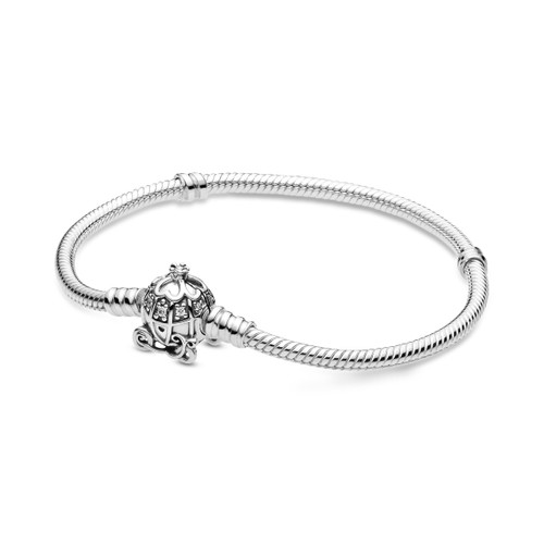 Bracelet argent Cendrillon Fermoir Carrosse Citrouille Disney x Pandora