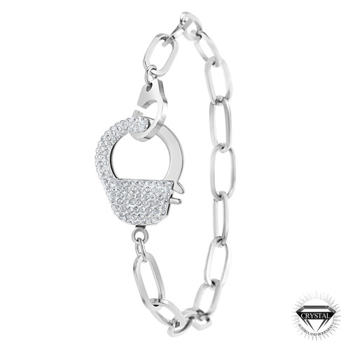 So Charm Bijoux - Bracelet menotte en acier inoxydable  - Promo bijoux charms 30 a 40