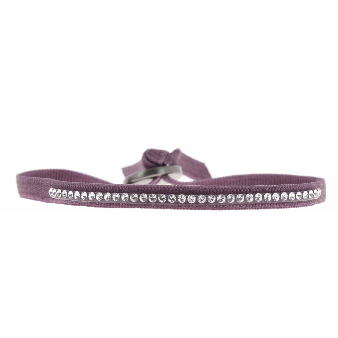 Les Interchangeables Bracelet Tissu Violet Cristaux Swarovski A31695 A31695