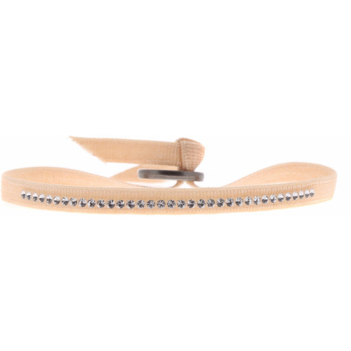 Les Interchangeables Bracelet Tissu Beige Cristaux Swarovski A35353 A35353