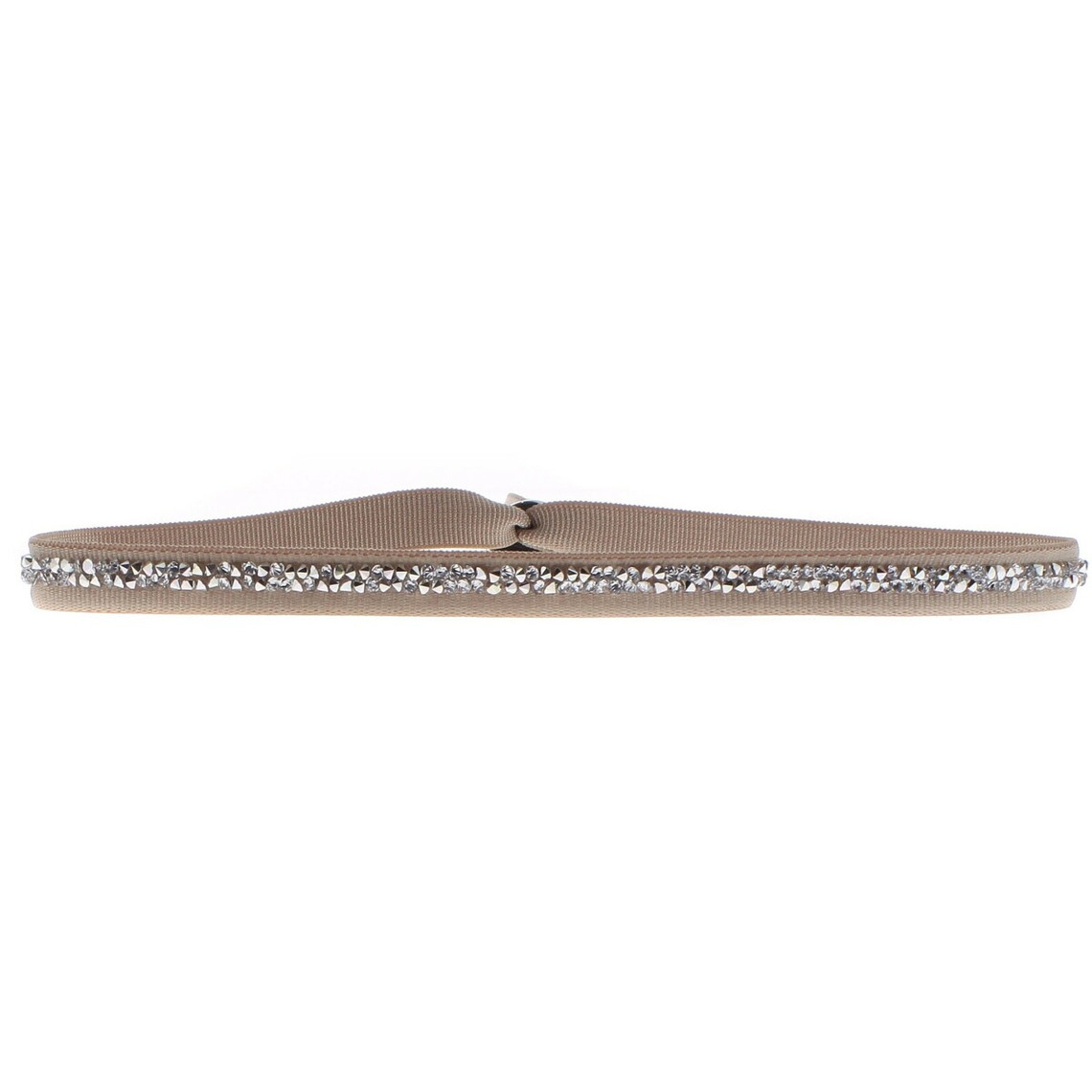 bracelet tissu beige cristaux swarovski a35893