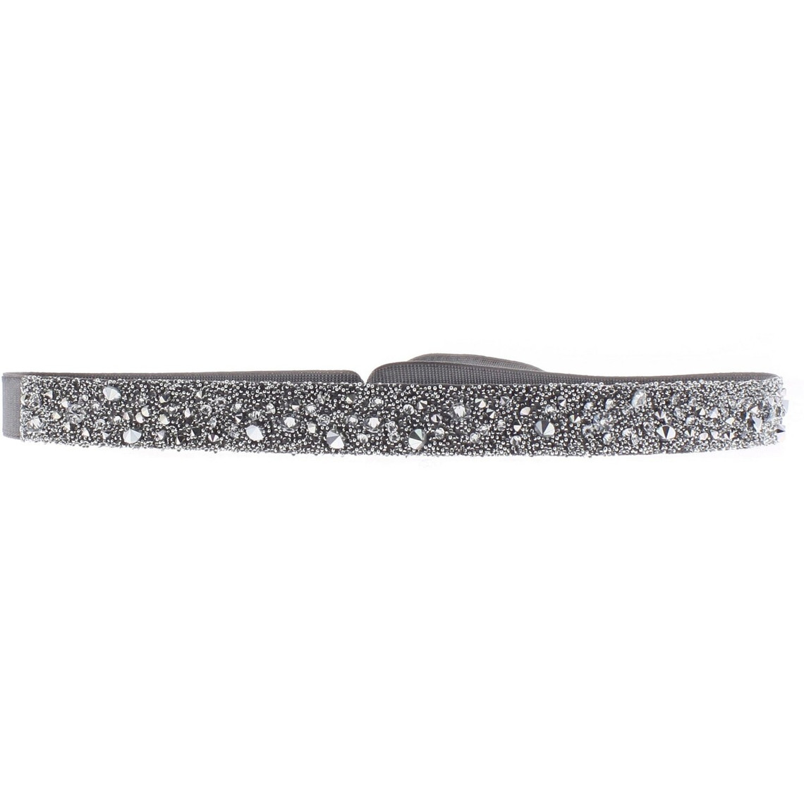 bracelet tissu gris cristaux swarovski a35898