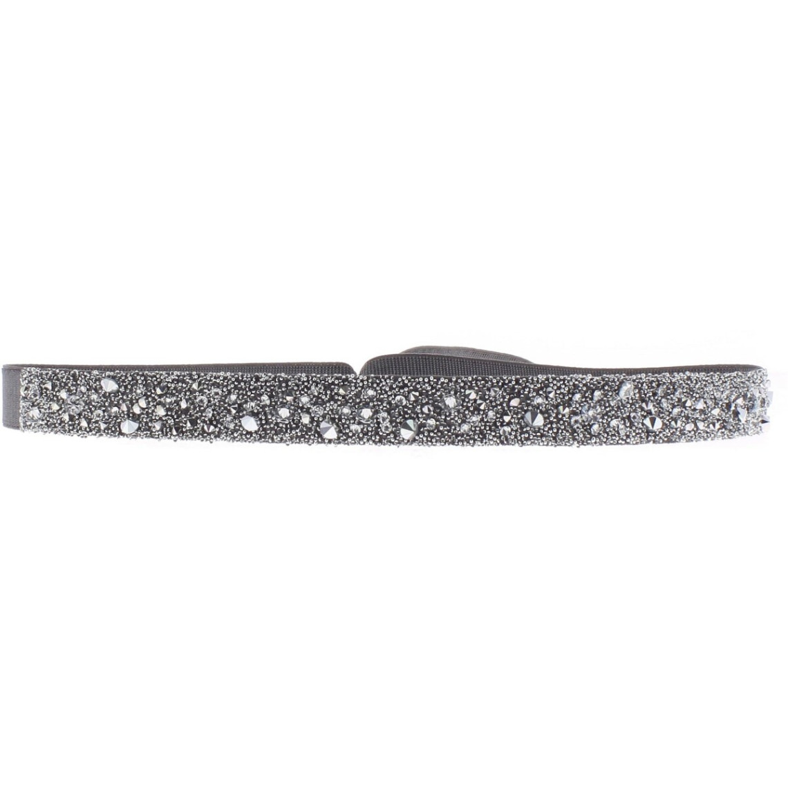 bracelet tissu gris cristaux swarovski a38544