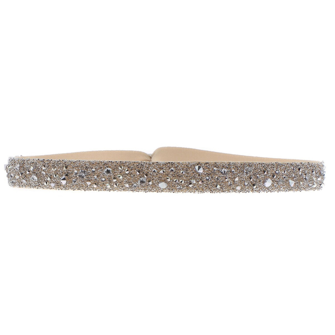 bracelet tissu beige cristaux swarovski a39612
