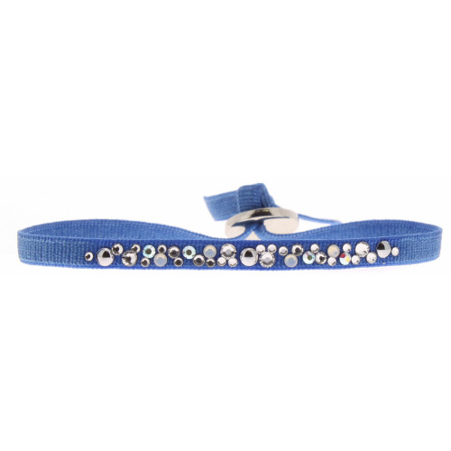 Les Interchangeables - Bracelet Tissu Acier Bleu A39695 - Bracelet de marque