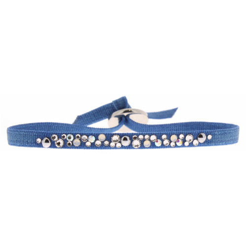 Les Interchangeables - Bracelet Tissu Acier Bleu A41179 - Bijoux turquoise de marque
