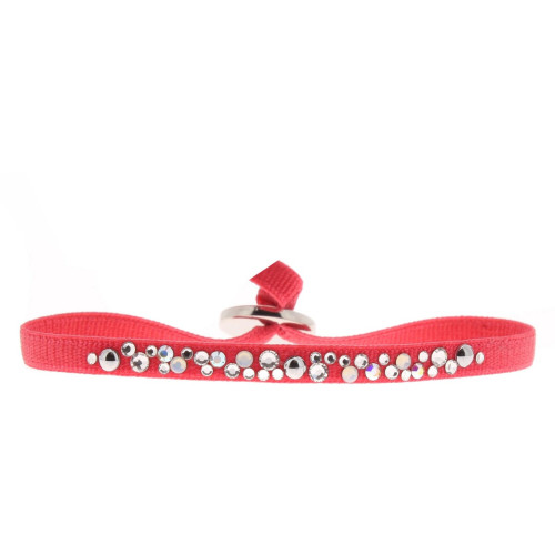 Bracelet Tissu Acier Rouge A41182