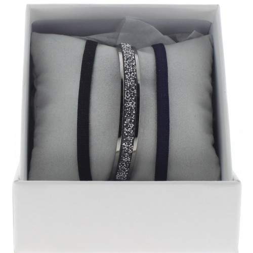 Les Interchangeables - Bracelet A47071 - Bijoux noir de marque