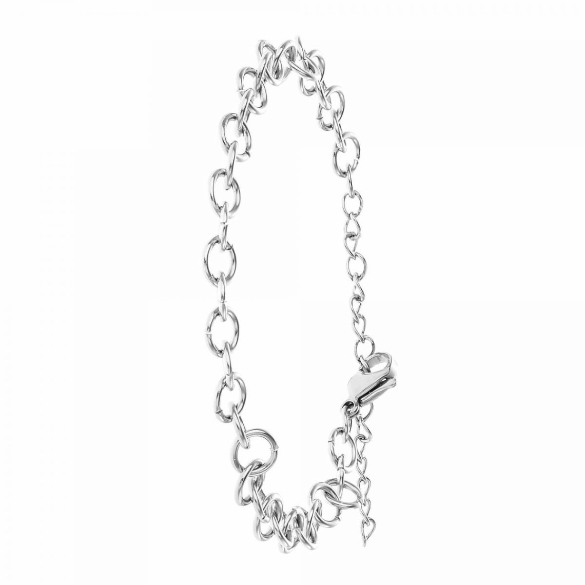 bracelet femme b2375-argent acier argent - angèle m