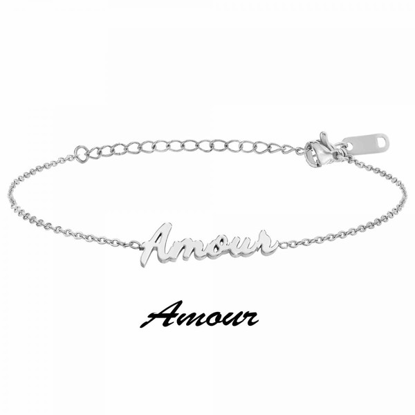 Athème Bracelet Athème B2694-ARGENT-AMOUR Femme B2694-ARGENT-AMOUR