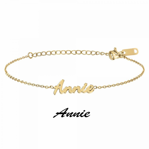 Athème - Bracelet Athème B2694-DORE-ANNIE - Bracelet acier pas cher