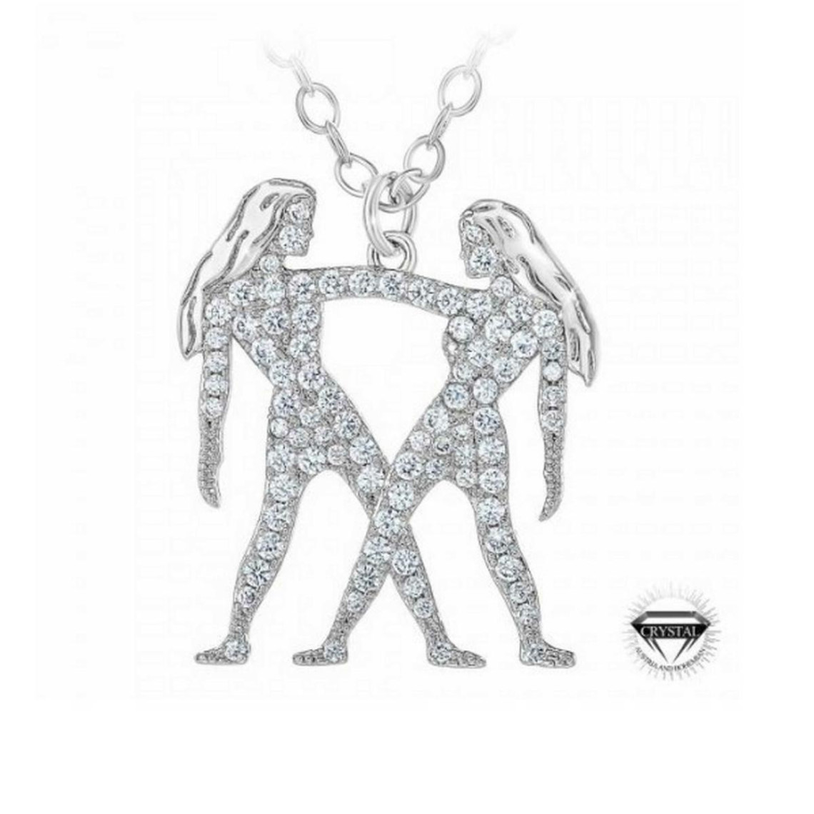 collier femme b2425-gemeaux métal argent - athème