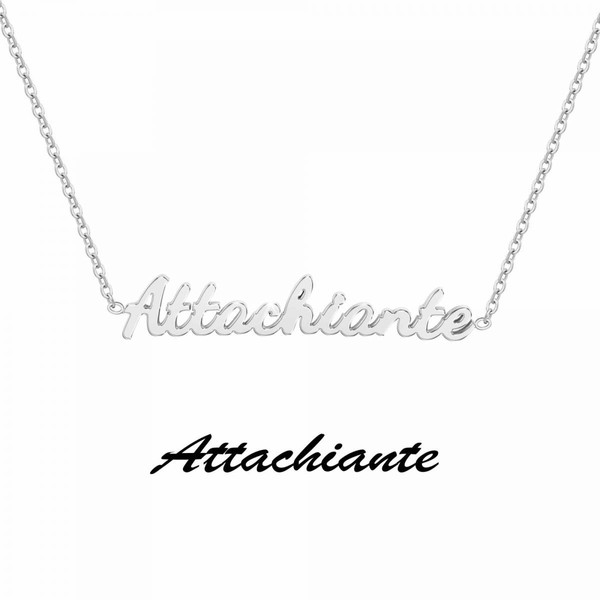 Athème Collier et pendentif Athème B2689-ARGENT-ATTACHIANTE Femme B2689-ARGENT-ATTACHIANTE