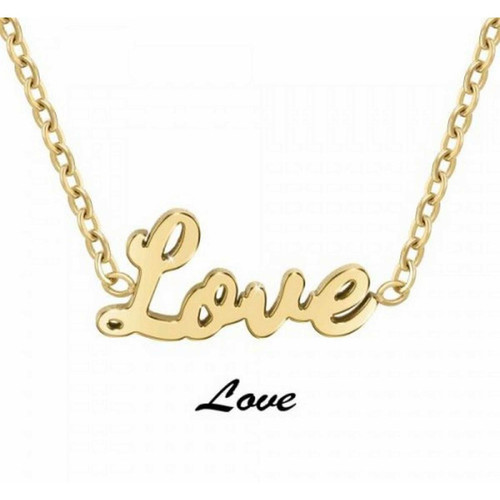 Athème - Collier Athème Femme - B2689-DORE-LOVE  - Collier pendentif saint valentin