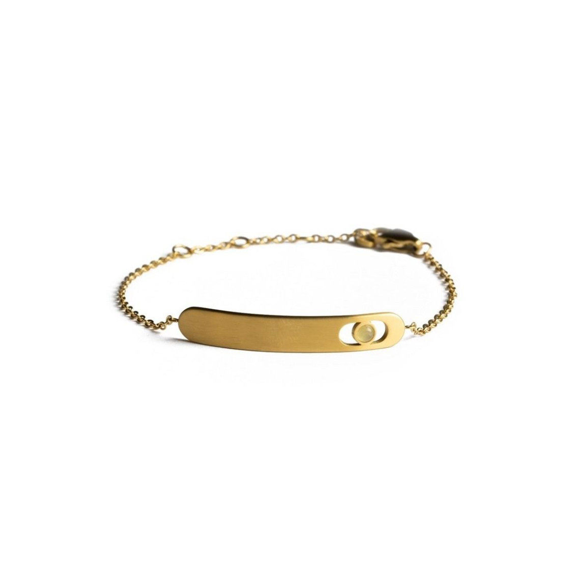 bracelet femme cr3 en acier doré - didyma
