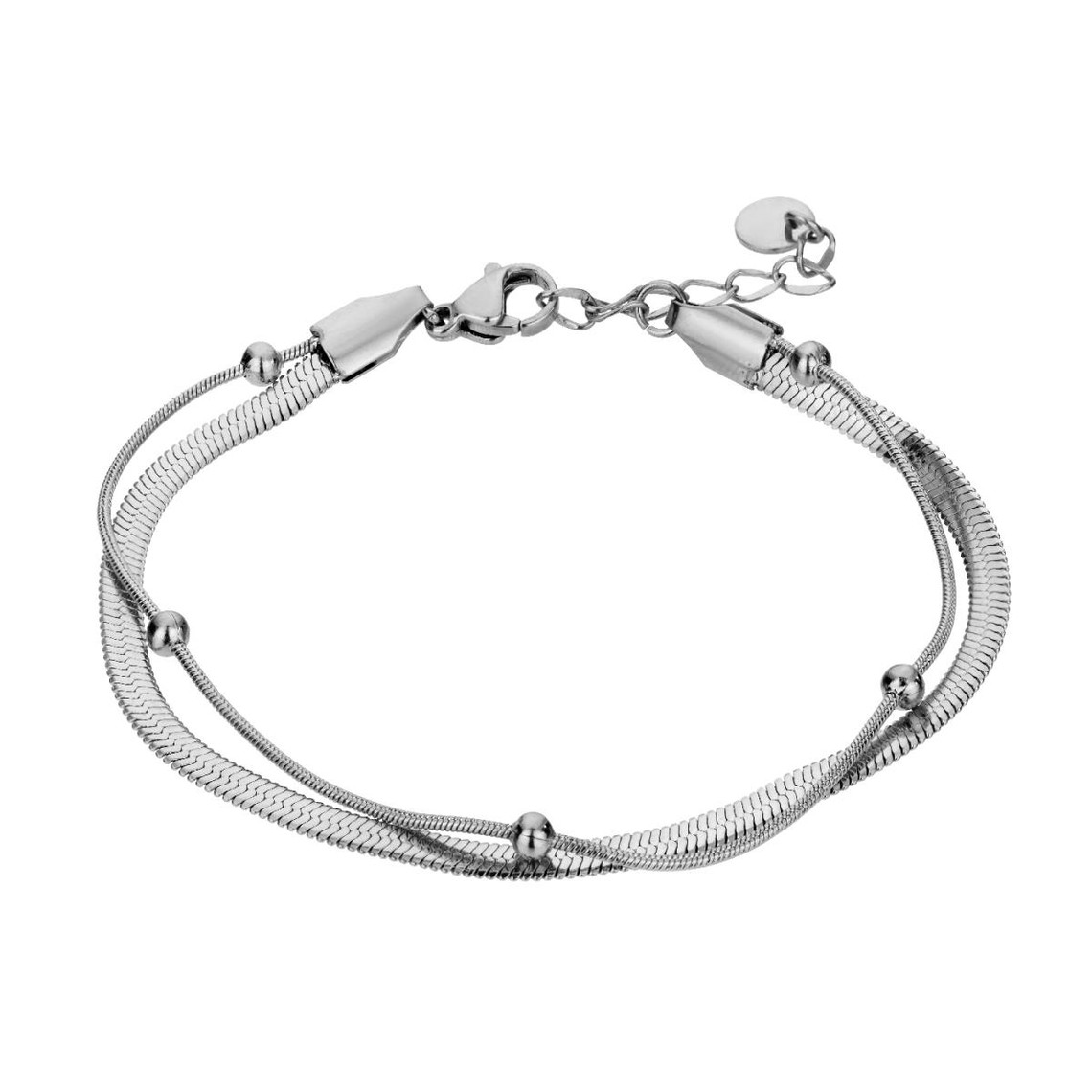bracelet femme ewb23069s acier argenté - emily westwood