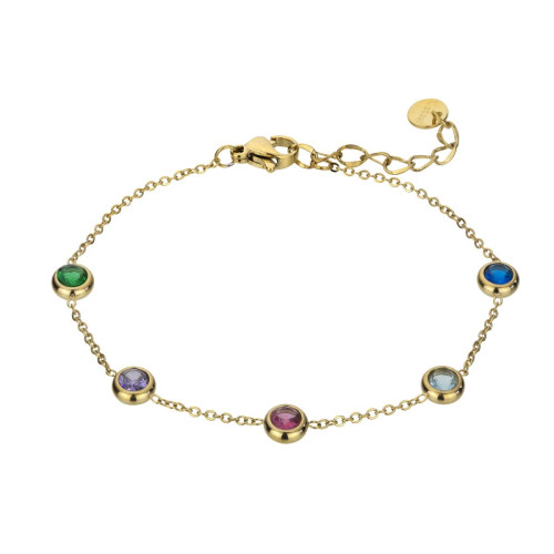Emily Westwood Bijoux - Bracelet femme EWB23070G Acier Doré - Promo bijoux charms 50 a 60