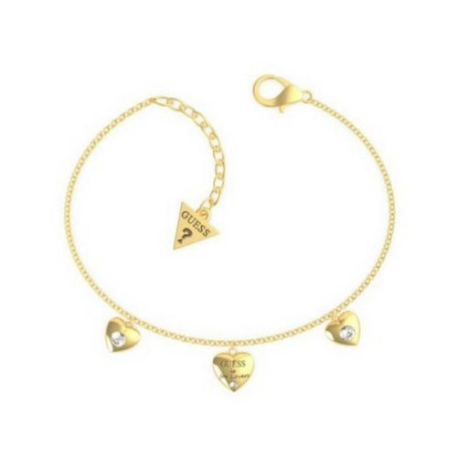 Guess Bijoux GUESS IS FOR LOVERS Guess Bijoux  - Bracelet acier doré 3 cœurs UBB70038-S