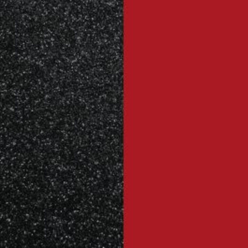 Les Georgettes - Cuir Bague Femme 703315299CG000 8 mm Paillettes Noires/Rouge - Les Georgettes - Bijoux rouge de marque