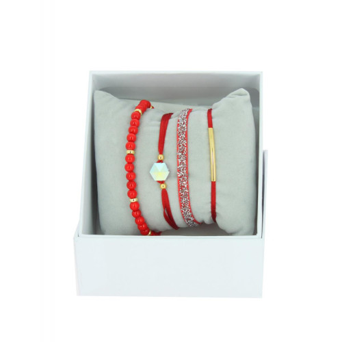 Les Interchangeables - Bracelet Les Interchangeables A56383 - Bijoux rouge de marque