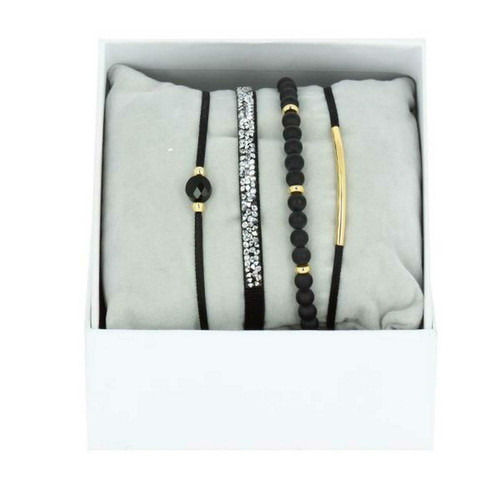 Les Interchangeables - Bracelet Les Interchangeables A76060 - Bijoux noir de marque