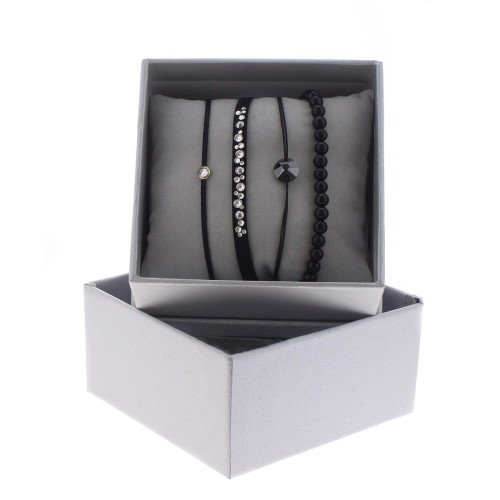 Les Interchangeables - Bracelet A47072 - Bijoux noir de marque