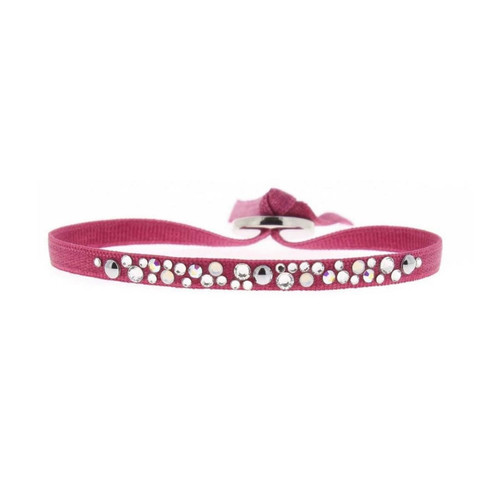 Bracelet Tissu Acier Rouge A36971