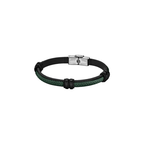 Lotus Style Bijoux - Bracelet Homme LS1829-2-8 en Cuir Vert Lotus Style  - Bijoux de marque vert