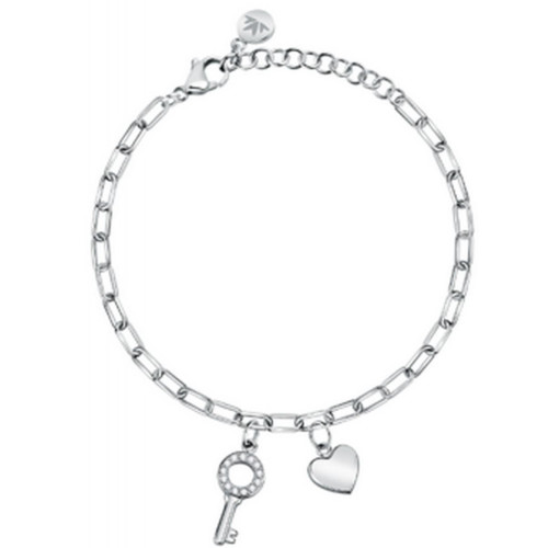 Morellato - Bracelet Cœur et Clé SAUN16 en Acier Argenté Morellato - Bijoux morellato bracelet