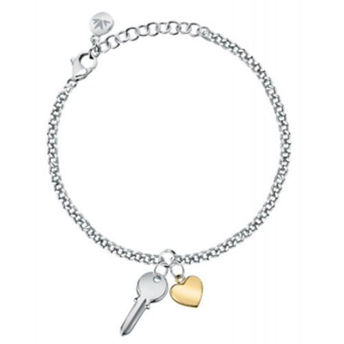 Morellato - Bracelet Cœur et Clé SAUN17 en Acier Argenté Morellato - Bijoux morellato bracelet