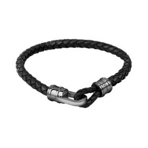 Morellato - Bracelet Homme SQH39 en Cuir Noir Morellato - Bijoux noir de marque