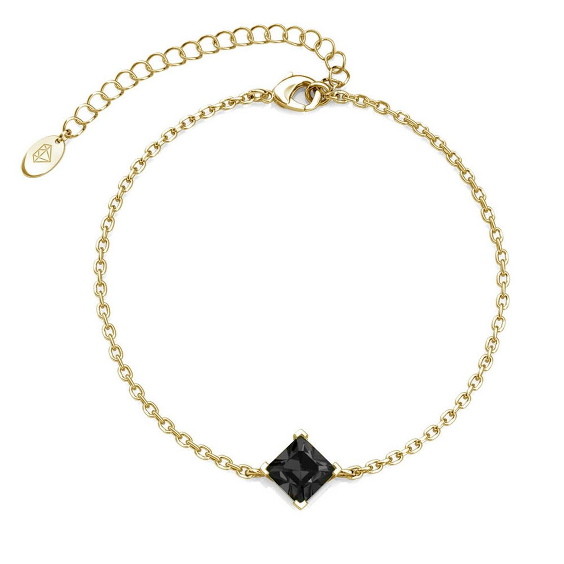 Bracelet Femme MYC-Paris Square - DB0085-G-BK Laiton Doré Noir