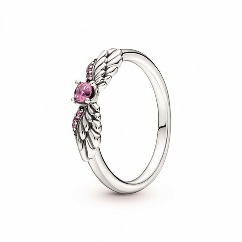 Pandora - Bague Ailes d'Ange argent Pandora Moments - Bijoux de marque rose