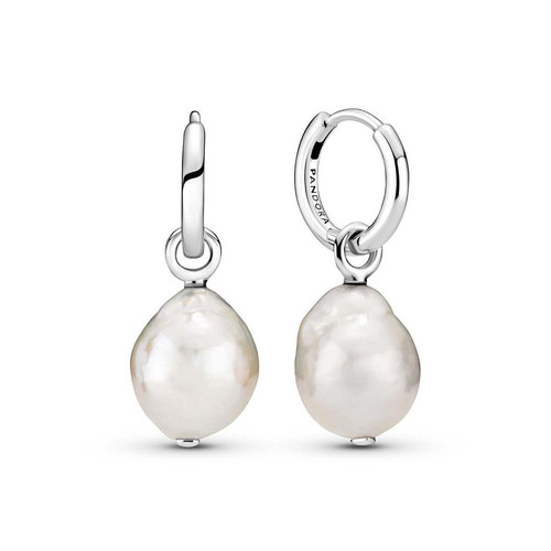 Pandora - Créoles Perle blanche de culture d'Eau Douce Pandora Garden - Bijoux de marque blanc