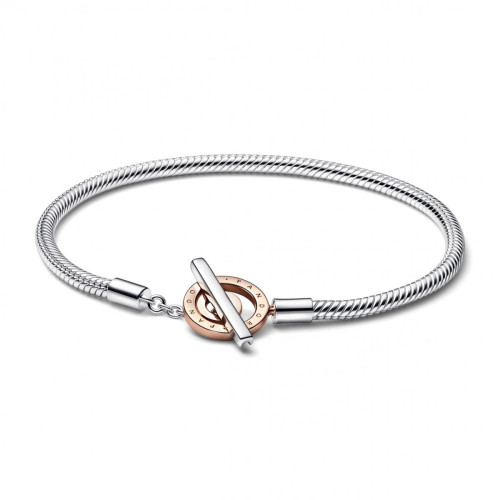 Pandora - Bracelet pour Femme Pandora Signature en Métal doré à l'or rose fin 585/1000 - Les Bijoux Pandora