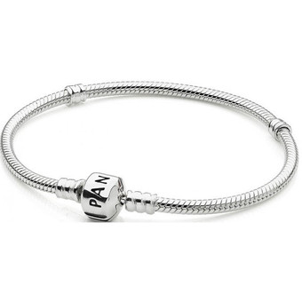 Pandora - Bracelet Maille Serpent Pandora Moments Argent 925/1000ᵉ - Bracelet charms