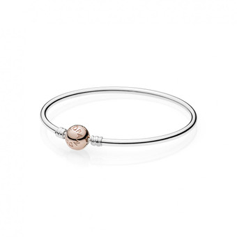 Pandora - Bracelet Moments Argent Femme - Charms or rose
