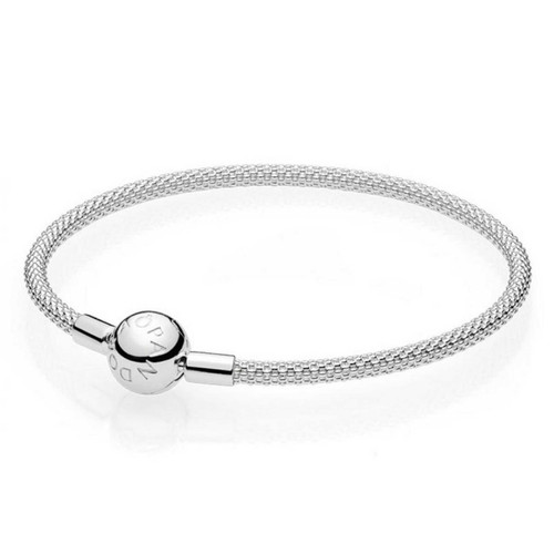 Pandora - Bracelet en Maille Tissée Pandora Moments Argent 925/1000ᵉ - Idees cadeaux noel bijoux charms