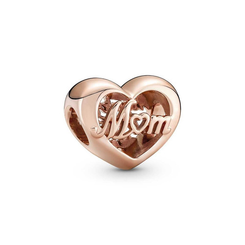 Pandora - Charm Pandora Moments Doré Rose - Cœur Merci Maman  - SELECTION LOVE FÊTE DES MÈRES