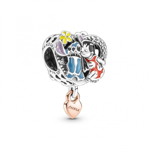 Pandora - Charm Disney Ohana inspiré de Lilo & Stitch - Pandora - Bijoux charms multicolore