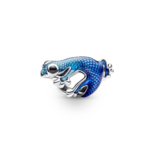 Pandora - Charm Gecko Bleu Métallique - Bijoux pandora multicolore