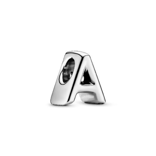 Pandora - Charm Alphabet Lettre A Pandora Moments Argent 925/1000ᵉ - Charms pandora argent alphabet