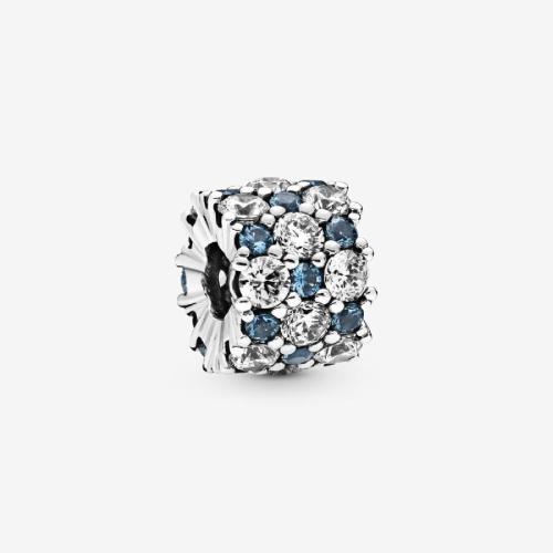 Pandora - Charm scintillant bleu Incolore Pandora Timeless Argent 925/1000ᵉ - Charms en argent